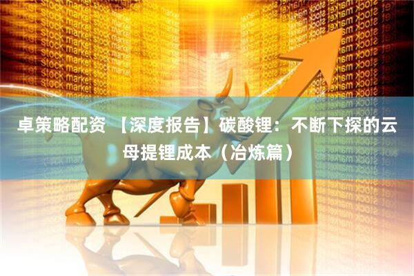 卓策略配资 【深度报告】碳酸锂：不断下探的云母提锂成本（冶炼篇）